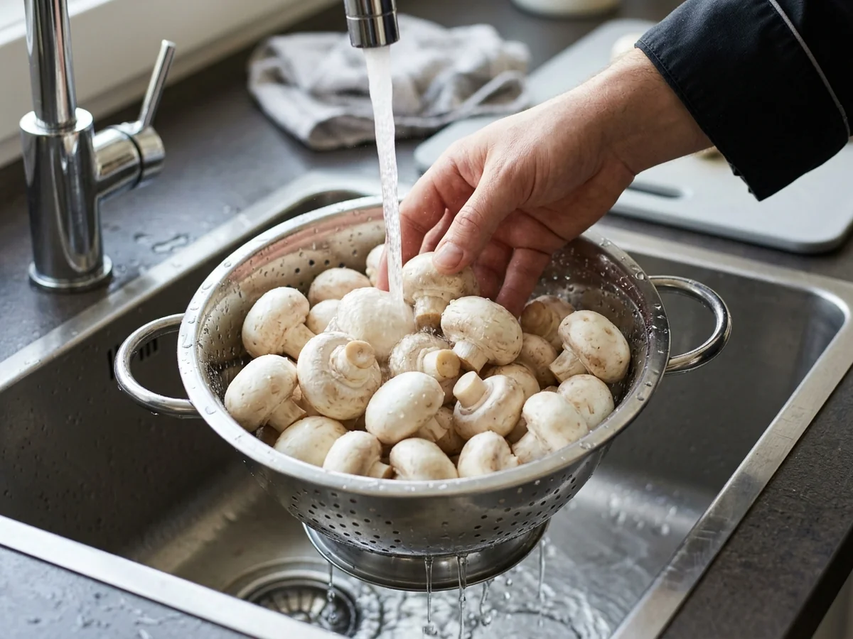 Chef Tips for Washing - clean mushrooms