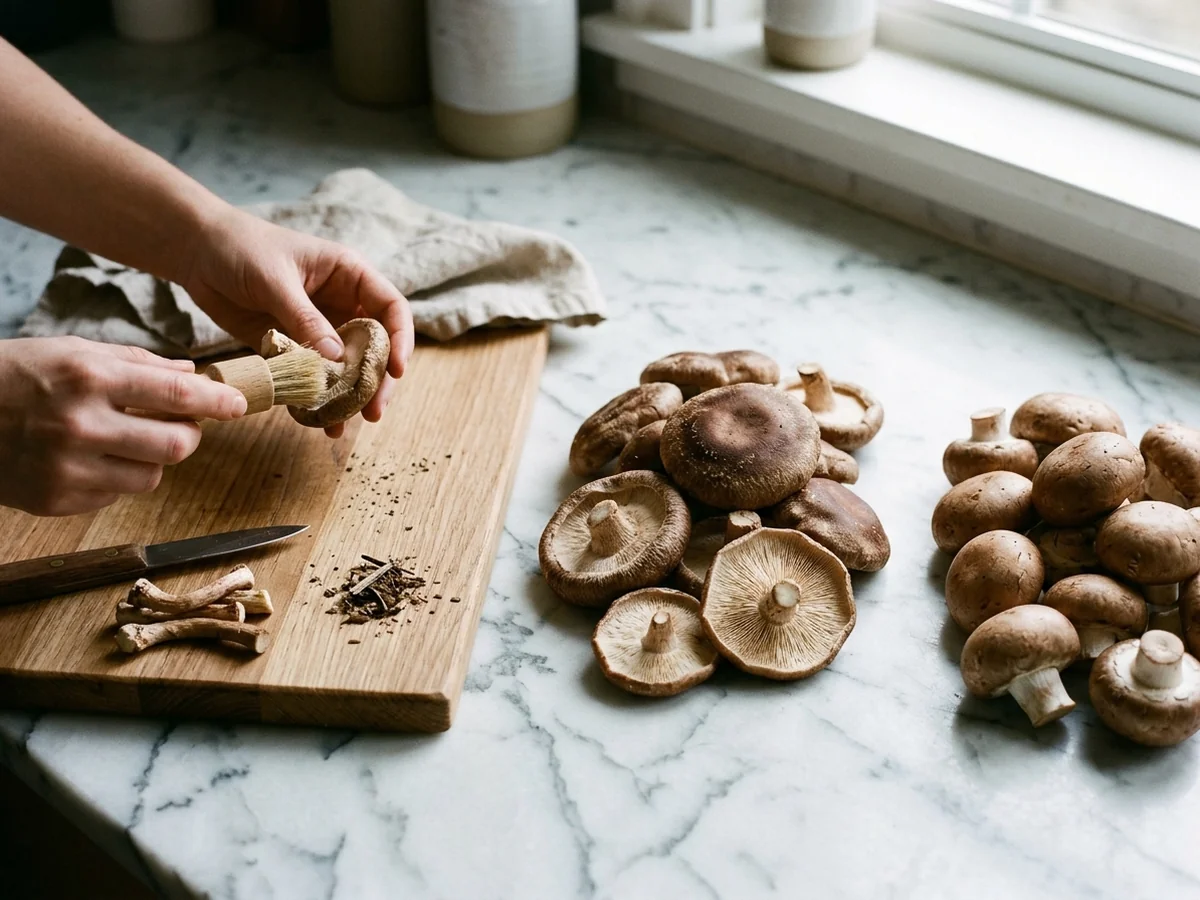 Step by Step Cleaning Techniques for Different Varieties - clean mushrooms