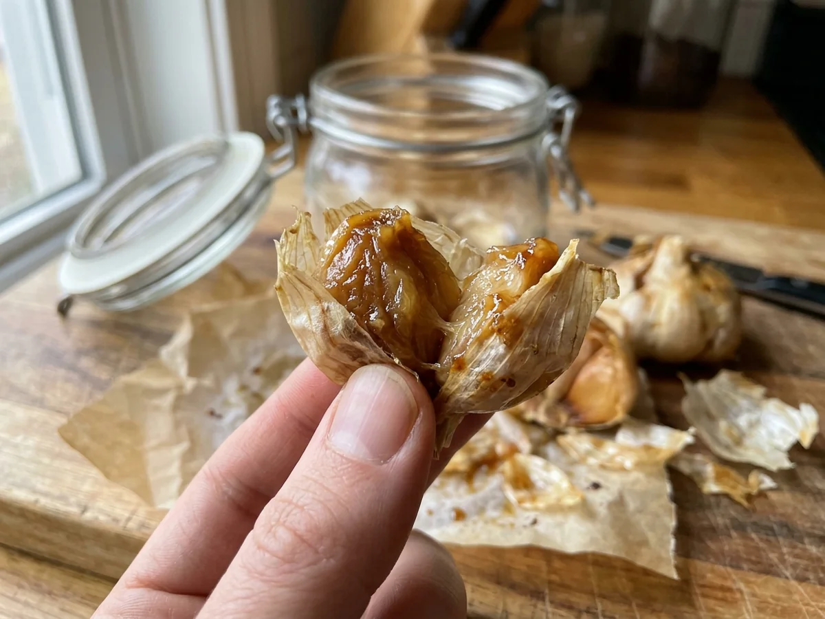 Extracting, Storing, and Food Safety Guidelines - oven roasted garlic